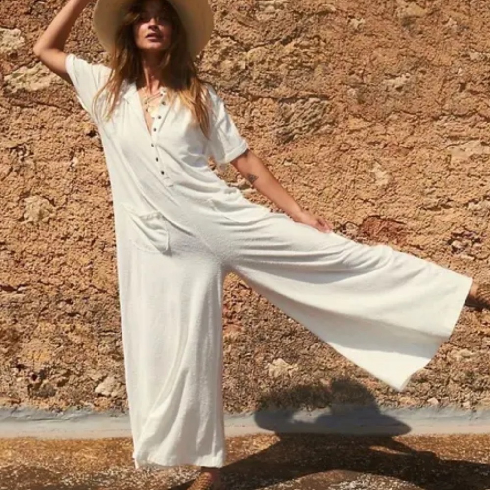 NWT FREE PEOPLE My Go To Romper sz L